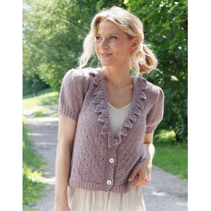 Fairy Woods Cardigan by DROPS Design - Knitted Jacket Pattern Sizes S - XXXL