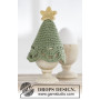 Get Cracking! by DROPS Design - Crochet Christmas Tree Egg Warmer Pattern 19x9 cm