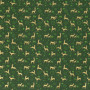 Poplin w/reindeer foil print gold 145cm 028 Green - 50cm