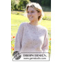 Sweetness Imprint Sweater by DROPS Design - Knitted Jumper Pattern Sizes S - XXXL