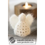 Christmas Cherub by DROPS Design - Knitted Angel Christmas Decorations Pattern 7.5 cm - 2 pcs