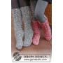 Waiting for Santa by DROPS Design - Knitted Christmas Socks with Rib Pattern size 29 - 46