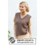 Poetry Night by DROPS Design - Knitted Vest Pattern size XS - XXL