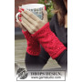 Christmas Break by DROPS Design - Knitted Wrist Warmers Pattern size S - L