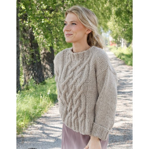 Countryside Road by DROPS Design - Knitted Jumper Pattern Sizes S - XXXL