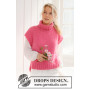 Cherry Sorbet Vest by DROPS Design - Knitted Vest Pattern size S - XXXL