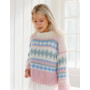 Berries and Cream Sweater by DROPS Design - Knitted Jumper Pattern Sizes XS - XXXL
