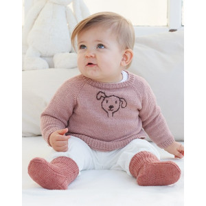 Woof Woof Sweater by DROPS Design - Knitted Jumper Pattern Size 0 months - 4 years