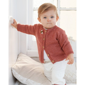 Little Bee Cardigan by DROPS Design - Knitted Baby Jacket Pattern size 0 months - 4 years