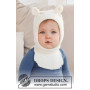 Sweet Teddy Balaclava by DROPS Design - Knitted Baby Balaclava Pattern Size 1 months - 4 years