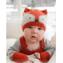 Baby Fox by DROPS Design - Knitted Baby Hat and Mittens Pattern Size premature - 4 years