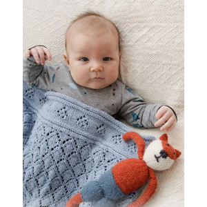 Baby Diamonds by DROPS Design - Knitted Baby Blanket 65-80 cm