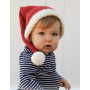 Sleepy Santa Hat by DROPS Design - Knitted Baby Christmas Hat size 1 months - 2 years