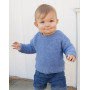 Baby Blue Note by DROPS Design - Knitted Jumper Pattern size 6 months - 8 years
