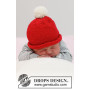 Itsy Bitsy Santa by DROPS Design - Knitted Baby Christmas Hat size Premature - 4 years