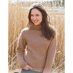 Salted Caramel by DROPS Design - Knitted Jumper Pattern Sizes S - XXXL