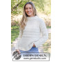 Misty Lines by DROPS Design - Knitted Jumper Pattern Sizes S - XXXL