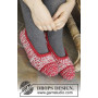 Merry Slippers by DROPS Design - Crochet Christmas Slippers Pattern size 35 - 44