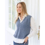 Lake View Vest by DROPS Design - Crochet Vest Pattern Size S - XXXL