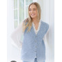 Hazy Dew Vest by DROPS Design - Crochet Vest Pattern Size S - XXXL