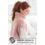 Pink Salt Vest by DROPS Design - Knitted Vest with Vents Pattern size S - XXXL