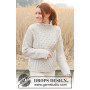 Sweet Honeycomb Jumper by DROPS Design - Knitted Jumper Pattern Sizes S - XXXL