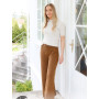 Cream Wafer by DROPS Design - Knitted Trousers Pattern Sizes S - XXXL