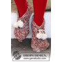 Sockin' Around by DROPS Design - Knitted Christmas Slippers Pattern size 35 - 43