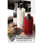 Pour on the Charm! by DROPS Design - Knitted Christmas Bottle Cooler Pattern 0,75 l - 2 pcs