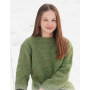 Fresh Lime by DROPS Design - Knitted Jumper Pattern Sizes 2-12 years
