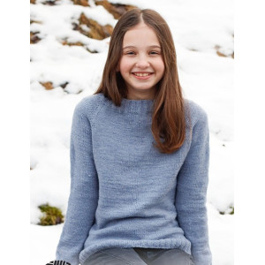 Blue Stream by DROPS Design - Knitted Jumper Pattern Sizes 2-12 years