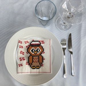 Student owl by Rito Krea - Bead pattern 14cm - 7 pcs
