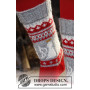 Angel Feet by DROPS Design - Knitted Christmas Socks with Angel Pattern size 32 - 43