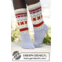 Winter Breeze by DROPS Design - Knitted Socks Pattern size 35 - 46