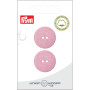 Prym Fabric Button Pink 23mm - 2 pcs