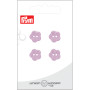 Prym Plastic Button Flower Purple 12mm - 4 pcs