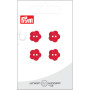 Prym Plastic Button Flower Red 12mm - 4 pcs