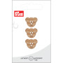 Prym Pull Button Teddy Bear 18mm - 3 pcs