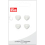 Prym Plastic Button Heart White 12mm - 4 pcs