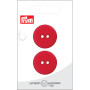 Prym Flat Plastic Button Red 25mm - 2 pcs