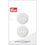 Prym Flat Plastic Button White 25mm - 2 pcs