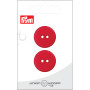 Prym Flat Plastic Button Red 23mm - 2 pcs