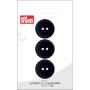 Prym Flat Plastic Button Flat Black 20mm - 3 pcs