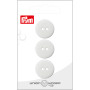 Prym Flat Plastic Button White 20mm - 3 pcs