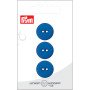 Prym Flat Plastic Button Blue 18mm - 3 pcs