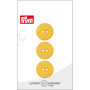 Prym Flat Plastic Button Yellow 18mm - 3 pcs