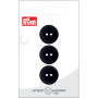Prym Flat Plastic Button Flat Black 18mm - 3 pcs