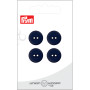Prym Flat Plastic Button Navy 15mm - 4 pcs