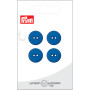 Prym Flat Plastic Button Blue 15mm - 4 pcs
