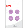Prym Flat Plastic Button Purple 15mm - 4 pcs